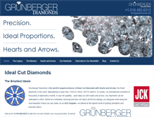 Tablet Screenshot of grunbergerdiamonds.com